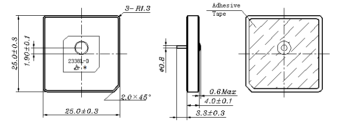 GL2540D dimension Dimensión GL2540D