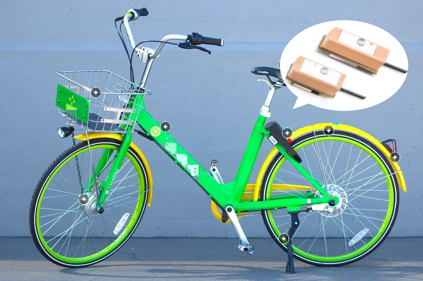 Consola de bicicleta compartida