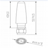 Antena de goma más pequeña GL-DY403-433 SMA macho recto 433 mhz