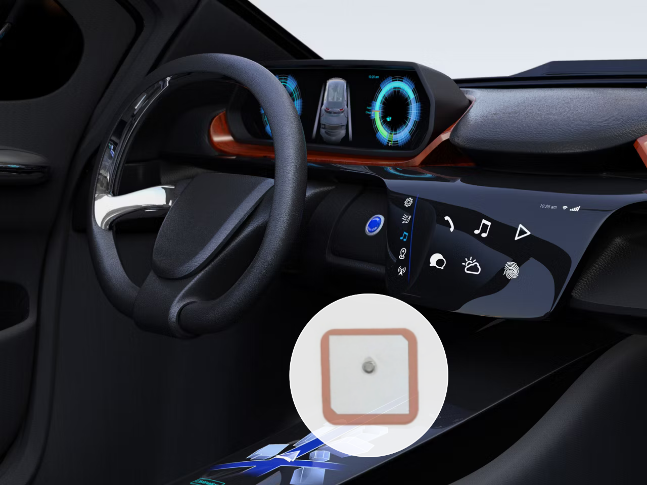 Antena del veh&iacute;culo