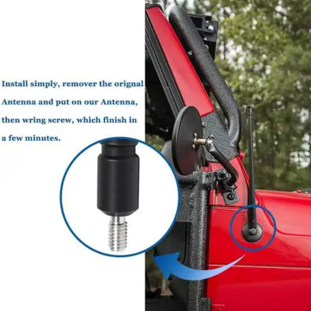 Antena de tornillo 4G para veh&iacute;culo.