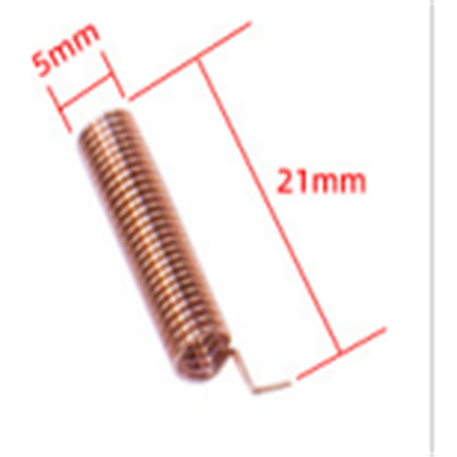 Antena de resorte de 433 MHz GL1309 21 mm de largo 5 mm de diámetro 