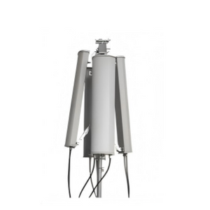 Estación base de tres frecuencias con antena de panel orientada hacia arriba