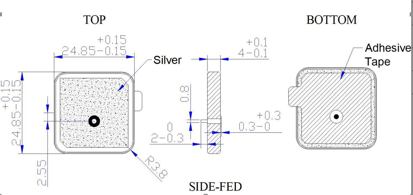 Dibujo de estructura del producto.