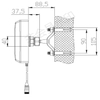 Antena de panel 5G con ganancia de 8dBi periódica logarítmica 7038V-8