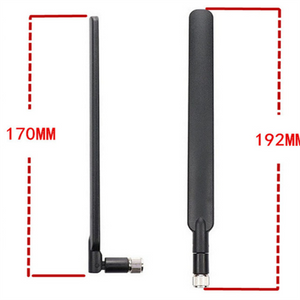 Antena de goma LTE con conector macho SMA de 170 mm y 192 mm de largo 