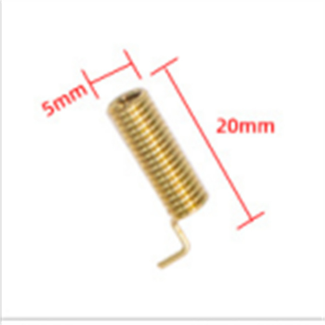 Antena de resorte de 868 MHz GL1310 20 mm de largo 5 mm de diámetro 