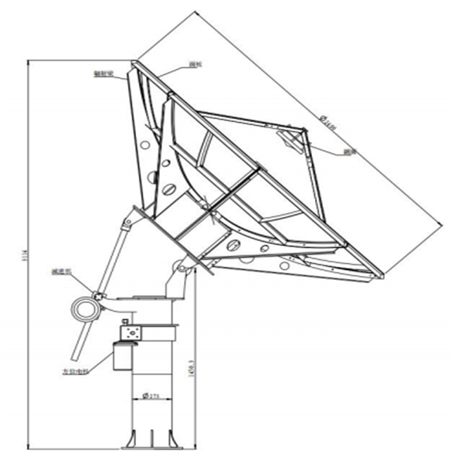 Dibujo de dimensiones de 2,4 m.