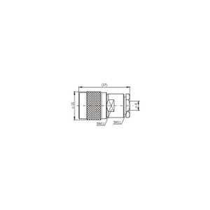 Longitud (mm) Ф15*27 Conector de cable recto