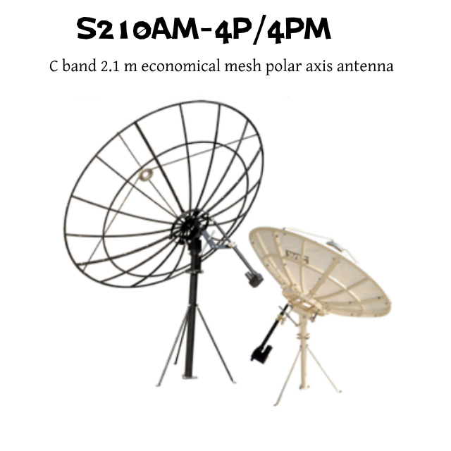 Antena parabólica de 36,8 dB para comunicación de largo alcance S210AM-4P/4PM 